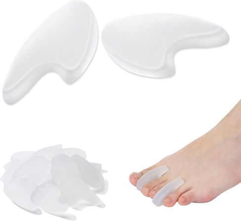 Honeydak 20 Packe Gel Toe Flavers Toe Spacer يخفف من البثور من البثور التي تفرك تداخل محاذاة محاذاة كبيرة يمكن إعادة استخدامها القابلة لإعادة الاستخدام. in Saudi Arabia
