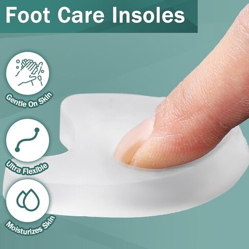 Honeydak 20 Packe Gel Toe Flavers Toe Spacer يخفف من البثور من البثور التي تفرك تداخل محاذاة محاذاة كبيرة يمكن إعادة استخدامها القابلة لإعادة الاستخدام. in Saudi Arabia