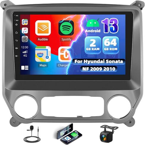 Android 13 1+32G Car Stereo for Chevrolet Chevy Silverado GMC Sierra 2014-2018 with Wireless Carplay Android Auto, 10.1" Touchscreen Car Radio with Bluetooth,WiFi, GPS Navi,FM/EQ/RDS,HiFi+Rear Camera in Kuwait