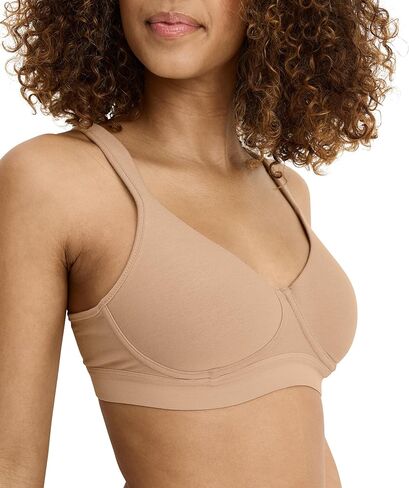 Jockey Women's Bra Cooling Cotton Blend Wirefree Full Coverage Molded Cup Bra in Kuwait