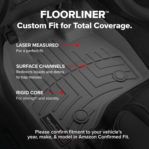 Weathertech مخصص FIRELLOLERS لـ Honda Odyssey-مجموعة كاملة (441218-1-2-3) ، أسود in Kuwait