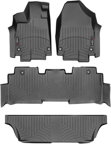 Weathertech مخصص FIRELLOLERS لـ Honda Odyssey-مجموعة كاملة (441218-1-2-3) ، أسود in Kuwait