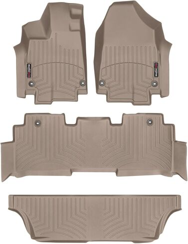 Weathertech مخصص FIRELLOLERS لـ Honda Odyssey-مجموعة كاملة (441218-1-2-3) ، أسود in Kuwait