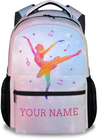 Backpacks for School, 17 Inch Aesthetic Gymnastic Backpack for Girls, Black Lightweight Bookbag for Kids in Kuwait