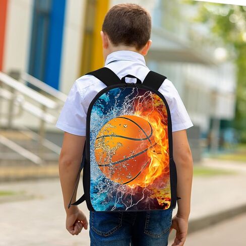 3pcs soccer backpack مجموعة للأولاد ، حقائب ظهر كبيرة الوزن مع صندوق الغداء وحالة القلم الرصاص ، حقيبة الكتب الرياضية الرائعة للأطفال ، والعودة إلى حقيبة الظهر للمدرسة للمدرسة الابتدائية والمتوسطة - 01 in Kuwait