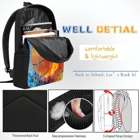 3pcs soccer backpack مجموعة للأولاد ، حقائب ظهر كبيرة الوزن مع صندوق الغداء وحالة القلم الرصاص ، حقيبة الكتب الرياضية الرائعة للأطفال ، والعودة إلى حقيبة الظهر للمدرسة للمدرسة الابتدائية والمتوسطة - 01 in Kuwait