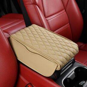 ل Cadillac XT5 2016 2017 2018 2019 2020 2021 2022 CAR Center Console Cover ، وسادة حماية رغوة الذاكرة الجلدية ، وسادة الراحة اليدوية مع زيادة الارتفاع ، الملحق الداخلي ، الأسود ، العادي in Saudi Arabia