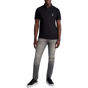 KARL LAGERFELD Men's Karl Armour Johnny Collar Polo in Kuwait