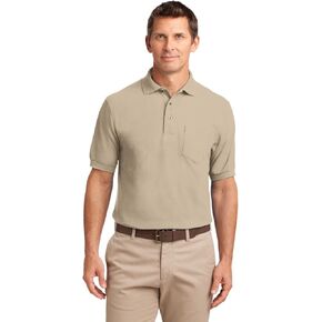 Port Authority K500LSP L-Sleeve Silk Touch Polo with Pocket in Saudi Arabia