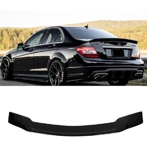 Rear Spoiler Wing Compatible with 2008-2014 Benz W204 C250 C63 Duckbill Gloss Black in Kuwait