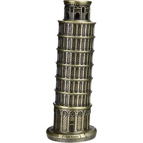 Cutbar 6 Inch Leaning Tower of Pisa Architecture Model, Retro Famous Italy Building Souvenir Figurines for Home Desktop Decoration Gifts (Bronze) in Saudi Arabia
