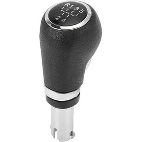 5 Speed Manual Gear Shift Knob, Automotive Gearbox Stick Shifter Lever Knob for Chevrolet Trax 2013-2020 Plastic Faux Leather Black Silver Tone, 1 Pc in Saudi Arabia