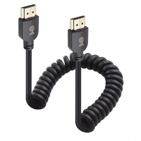 Cable Matters 48Gbps 8K Mini HDMI Coiled Cable 1-3ft with 8K@60Hz, 4K@240Hz and HDR Support, Mini HDMI Cable Coiled for Cameras, DSLRs, Camcorders, Portable Screens and Monitors in Saudi Arabia