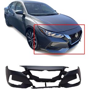 FitParts Compatible With Front Bumper Cover 2020 2021 2022 Nissan Sentra Sedan 20 21 22. New, Primed & Ready for Paint. S, SV, SR W/Front Camera. NI1000331 620226LB1J in Saudi Arabia
