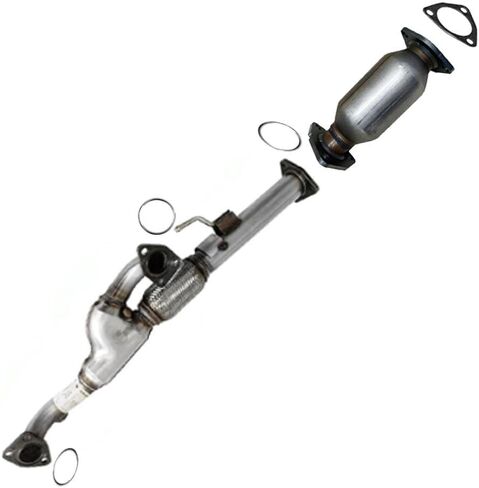 Northeastern Exhaust | Stainless Steel EPA-Approved Catalytic Front Flex Pipe Exhaust System Kit Compatible for Honda Pilot 2012-2015 3.5L | Free Gaskets Included in Saudi Arabia
