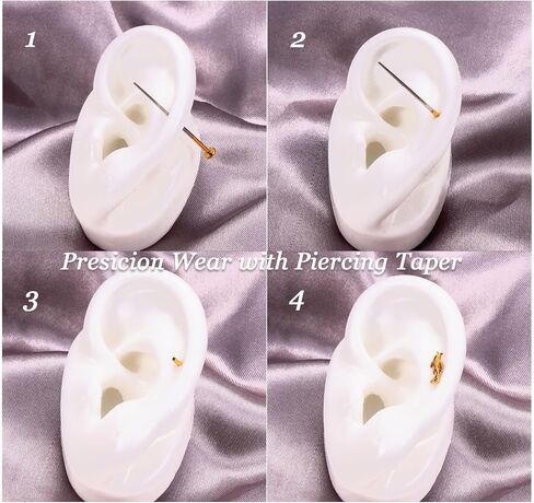 BodyBonita G23 Titanium Earrings - Hypoallergenic Flat Back Stud Earrings 16G Helix Conch Tragus Piercing Jewelry Internal Thread Cartilage Earrings for Women 6mm 8mm in Saudi Arabia
