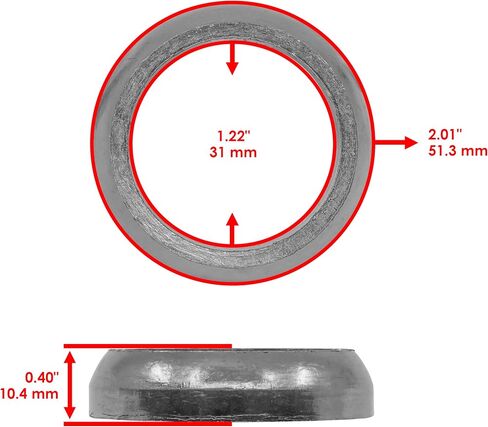 Caltric Muffler Gasket & Spring Kit Compatible with Arctic Cat 300 2X4 4X4 1998-2005 in Saudi Arabia