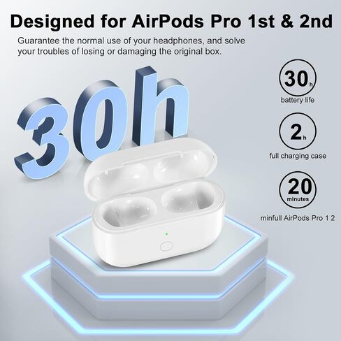 استبدال حالة الشحن اللاسلكي متوافق مع AirPod 4 مع شحن USB-C ، Air Pod 4th Generation Charger مع مزامنة الاقتران Bluetooth مع النوع C ، لا توجد سماعات أذن in Kuwait