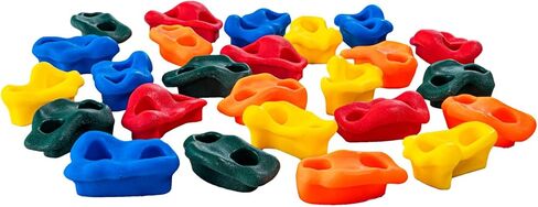 VEVOR 72 Rock Climbing Holds for Kids and Adults, Multi-Colored Climbing Rock Wall Grips for Indoor and Outdoor Playground Play Set - Mounting Hardware Kit Included in Kuwait