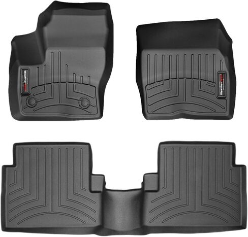 Weathertech مخصص Floirliners for Ford Escape - الصف الأول والثاني (444591-449692) ، أسود in Kuwait