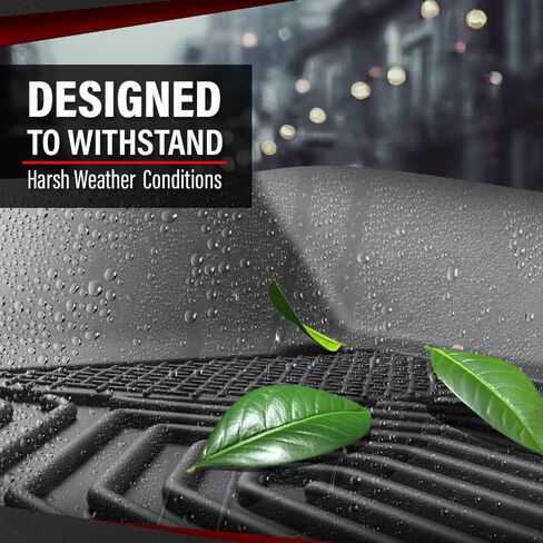 Cheda TPE Floor Mats Pargs Parners All-Weather Protection متوافقة مع Toyota Tundra Double Cab Pickup 2007-2011/Fits Toyota Tundra Crawmax Cab Bickup 2007-2011 Front & 2nd 3pcs in Kuwait