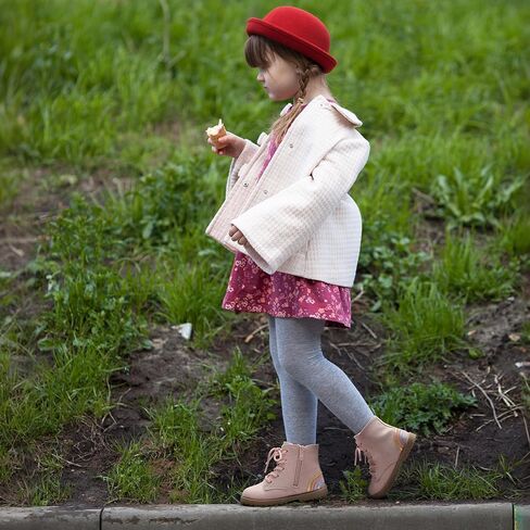 shoeslocker Gilrs Boots with Zipper Suede Toddler Ankel Booties Fashion Rainbow Boots for Toddler/Little Kids in Saudi Arabia