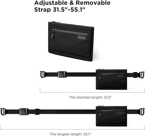 ALPAKA Zip Pouch Max V2 - Black Axoflux 210D Water-resistant Fabric, Front Zip Pocket, Weatherproof Zipper - Men Sling Bag fits iPad Mini, iPhone Pro Max, Passport Holder for Family Travel (Green) in Kuwait