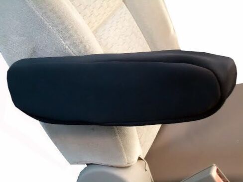 Made in USA Pair of Large Neoprene Armrest Covers Designed for Chrysler Pacifica Van Models 2017-2024 for Pull Down Armrest Black in Kuwait