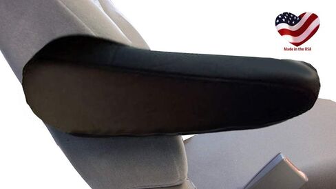 Made in USA Pair of Large Neoprene Armrest Covers Designed for Chrysler Pacifica Van Models 2017-2024 for Pull Down Armrest Black in Kuwait