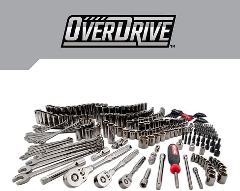 مجموعة أدوات ميكانيكا Craftsman Overdrive 284 قطعة ، مجموعة SAE/Metric القياسية ، مع علبة صلبة (CMMT99284) in Saudi Arabia