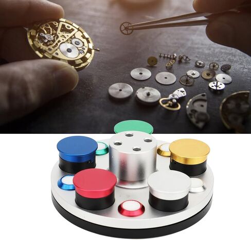 Fockety Oil Cup Stand ، 5 ثقوب مشاهدة Oiler Watch Watch Goil Gipipping Tool Watch مجموعة أزياء ، شاهد أطباق الزيت أداة إصلاح السوط الدائرية لمحترفي الصيانة والهواة in Saudi Arabia