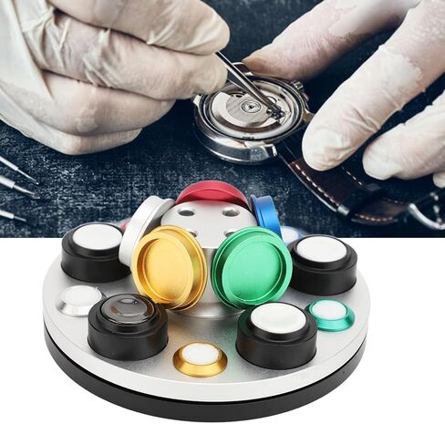 Fockety Oil Cup Stand ، 5 ثقوب مشاهدة Oiler Watch Watch Goil Gipipping Tool Watch مجموعة أزياء ، شاهد أطباق الزيت أداة إصلاح السوط الدائرية لمحترفي الصيانة والهواة in Saudi Arabia