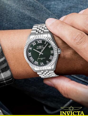 Invicta Men's 47398 Specialty Quartz 3 Hand Green Dial Watch in Saudi Arabia
