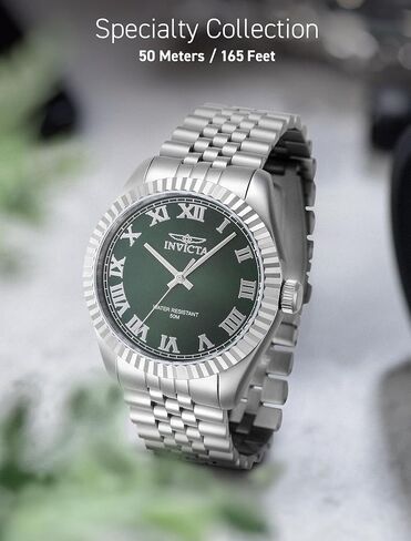 Invicta Men's 47398 Specialty Quartz 3 Hand Green Dial Watch in Saudi Arabia