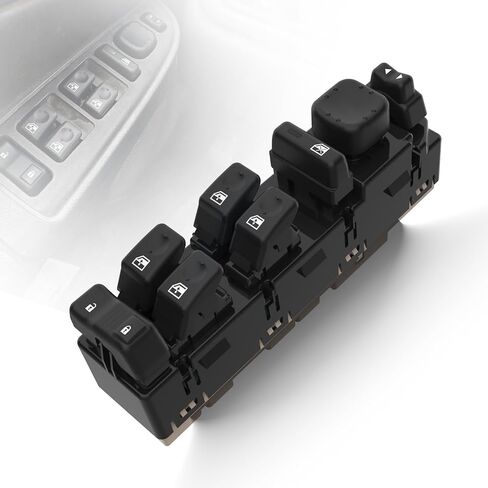 مفتاح نافذة سائق سائق Master Power متوافق مع Chevy Silverado Avalanche Suburban Tahoe GMC Sierra Yukon & Cadillac Escalade DWS-220 2003-2007 15883323 in Kuwait