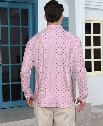 KYKU Mens Long Sleeve Shirt: Fashion Button Down Casual Shirts for Men with Pocket in Saudi Arabia