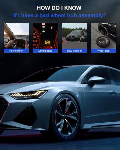 محور عجلة ECCPP وتجميع الحامل الخلفي 512439 من أجل Ford Transit Connect 2010-2013 5 محامل عجلات Lugs مع ABS 2PCS in Kuwait