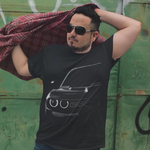 Challenger Mens T-Shirt American Muscle Sports Race Car Classic Adult Tee in Saudi Arabia