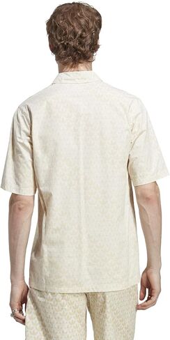 adidas Originals Monogram All Over Print Short Sleeve Woven Sand Strata LG in Saudi Arabia