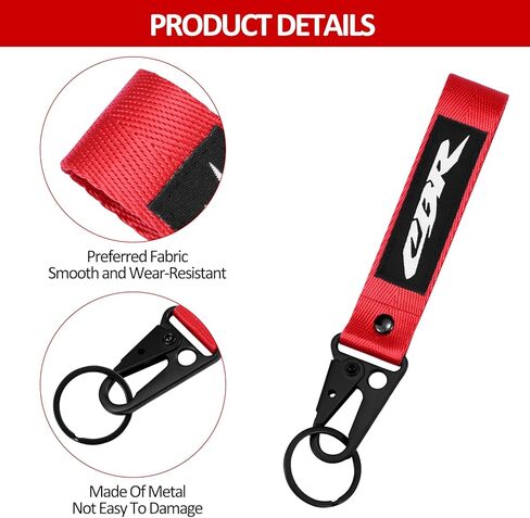 Motorcycle Nylon lanyard keychain For All CBR Models CBR650R CBR600RR CBR1000RR CBR11100XX CBR 250 300 500 650F 1100 in Saudi Arabia