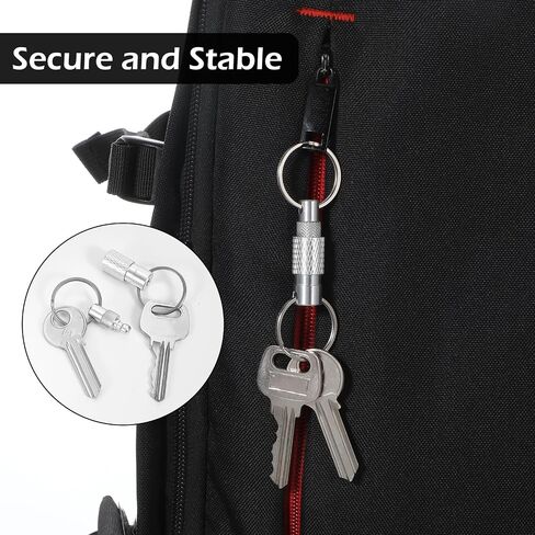 BEWUDY 2PCS QUICE إصدار مفاتيح المفاتيح ، حلقة مفتاح قابلة للفصل السريع مفتاح المفتاح ، سلاسل مفتاح سلامة المعادن للرجال للرجال in Saudi Arabia