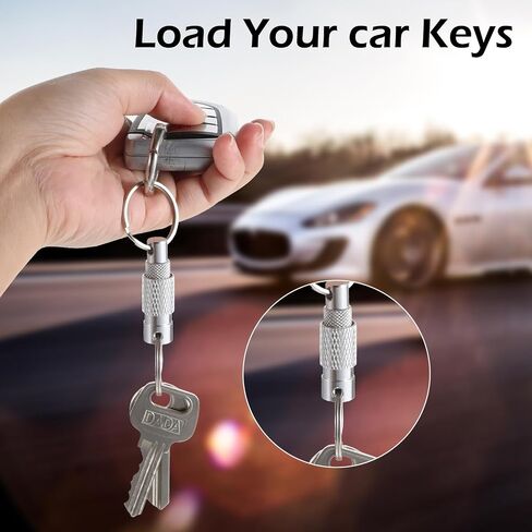 BEWUDY 2PCS QUICE إصدار مفاتيح المفاتيح ، حلقة مفتاح قابلة للفصل السريع مفتاح المفتاح ، سلاسل مفتاح سلامة المعادن للرجال للرجال in Saudi Arabia