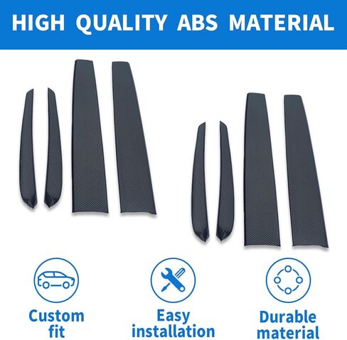 غلاف غطاء لوحة القيادة وغطاء لوحة ذراع الباب الأمامي لغطاء الأذرع لـ Tesla Model 3 2021 2022 2023 و Model Y 2019-2024 الملحقات الداخلية ، ألياف الكربون اللامعة ، 4 مساءً in Kuwait