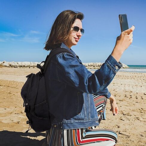 Tilami Mini Backpack for Women and Men, 12inch Casual Daypack Backpacks for Travel,Light Blue in Kuwait