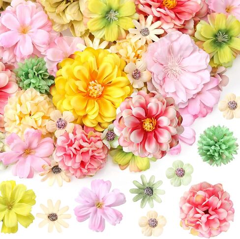 Cindeer 200 pcs رؤوس زهرة مزيفة للحرف الصغيرة الحريرية الزهرة رؤوس فو روز الاصطناعية الاصطناعية أزهار الرؤوس الزخارف الزخرفة للمنزل العروس وسط الزفاف الزفاف ، 2-7 سم (الأزرق ، الأرجواني) in Kuwait