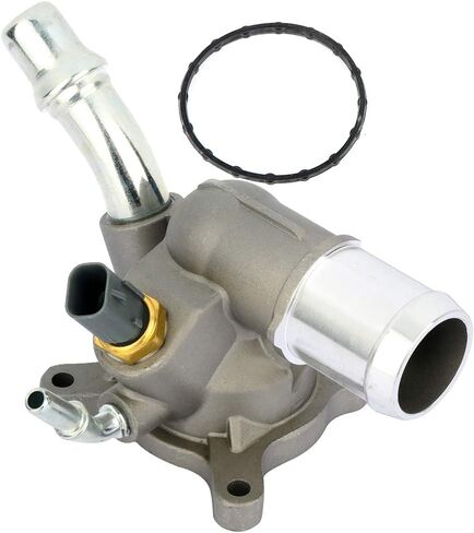 Lujuntec Soolant Thermostat Fit لجيب شيروكي 2014-2019 ، لجيب Compass 2017-2018 ، لجيب Renegade 2015-2018 ، لرام Promaster City 2015-2016 Inlet Water Inlet (استبدال 5047772AB) in Saudi Arabia