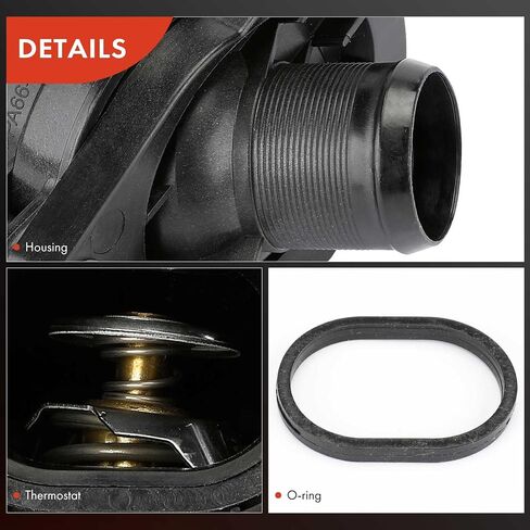 A-Premium Engine Coolant Thermostat Housing Assembly Compatible with Volvo C30/C70 2008-2013, S40 2004-2011, S60 2012-2016, S60 Cross Country/XC70 2016, V50 2005-2011, V60 Cross Country, XC60 in Saudi Arabia