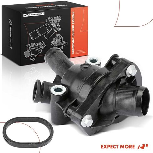 A-Premium Engine Coolant Thermostat Housing Assembly Compatible with Volvo C30/C70 2008-2013, S40 2004-2011, S60 2012-2016, S60 Cross Country/XC70 2016, V50 2005-2011, V60 Cross Country, XC60 in Saudi Arabia