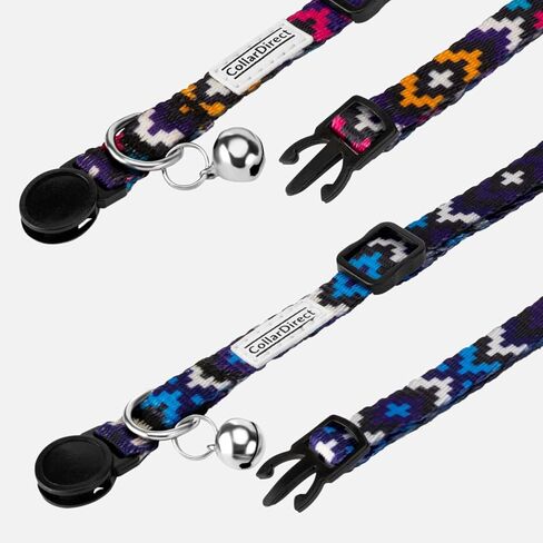 Tribal Aztec Cat Collar 2-Pack, Breakaway with Bell in Saudi Arabia