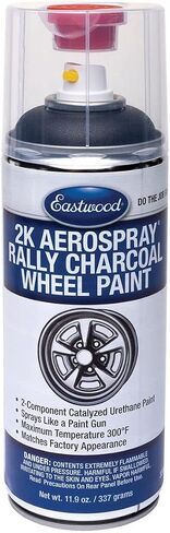 Eastwood 2K Catalyzed Aerospray Long Lasting Charcoal Gray Rally Wheel Urethane Paint 11.9 oz in Saudi Arabia
